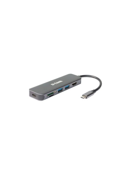 D-Link DUB-2327 USB-C Mini Docking Station with 2xUSB 3.0, USB-C/PD 3.0, HDMI and SD/microSD Card Reader