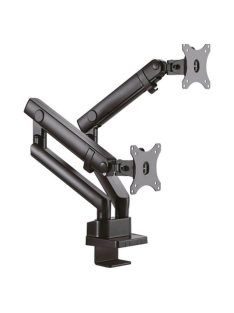   Raidsonic IcyBox IB-MS314-T Monitor Stand with Table Mount For Two Monitors Up To 32" Black