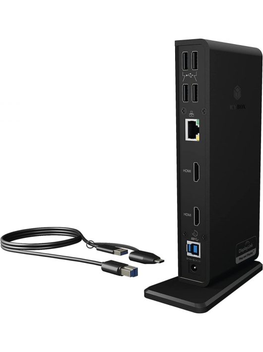 Raidsonic IcyBox IB-DK2251AC USB3.0 Multi-DockingStation Black