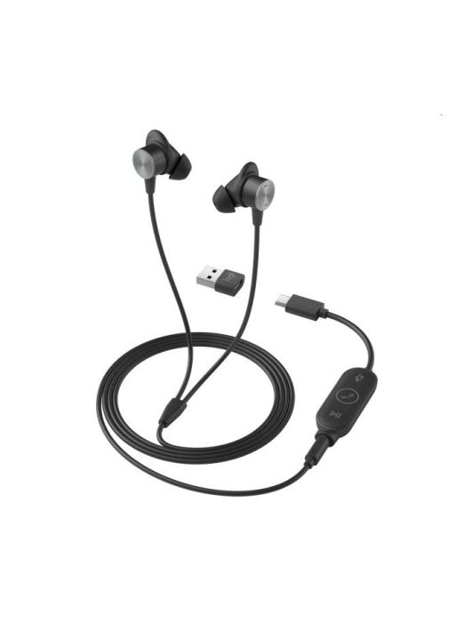 Logitech Zone Wired Earbuds Graphite