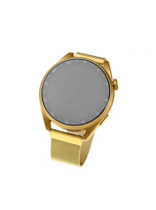 FIXED Mesh Strap for Smartwatch, Quick Release 18mm, gold