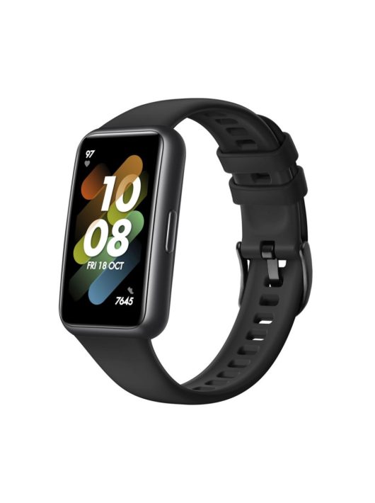 FIXED Silicone Strap for Huawei Band 7, black