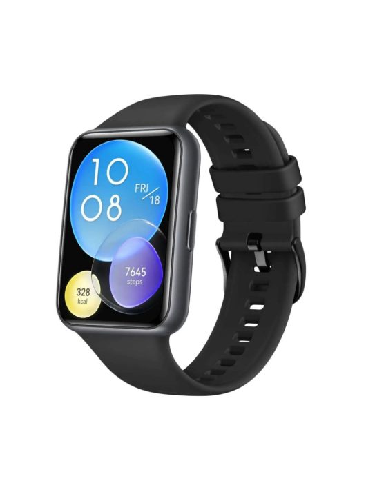 FIXED Silicone Strap for Huawei Watch FIT2, black