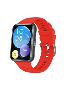 FIXED Silicone Strap for Huawei Watch FIT2, red