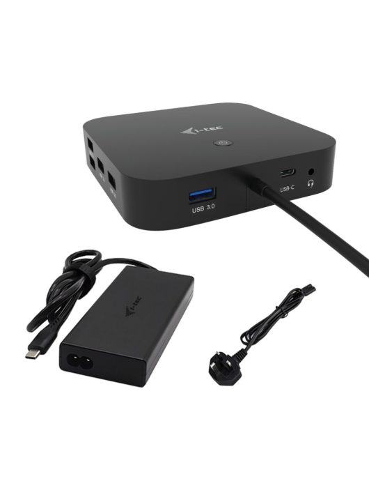 I-TEC USB-C HDMI Dual DP Docking Station with Power Delivery 100W + i-tec Universal Charger 100W