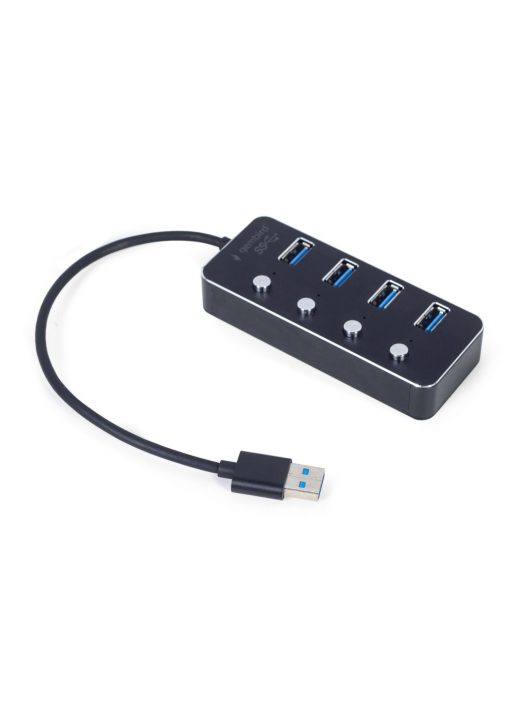 Gembird UHB-U3P4P-01 4-portos USB3.1 HUB Black