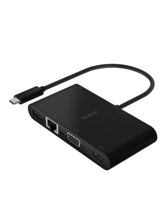 Belkin USB-C Multimedia + Charge Adapter 100W Black