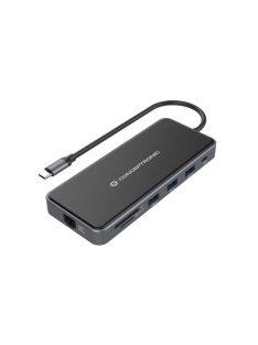   Conceptronic  DONN15G 12-in-1 USB 3.2 Gen 1 Docking Station Grey