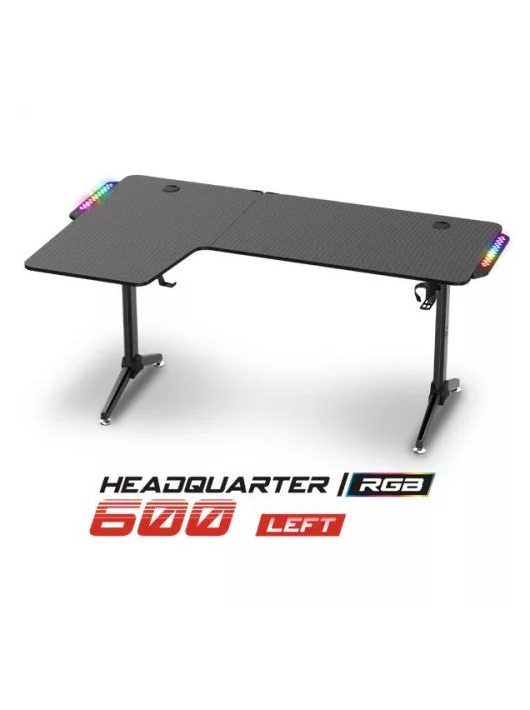 Spirit Of Gamer Headquarter 600 L Gaming Desk Black