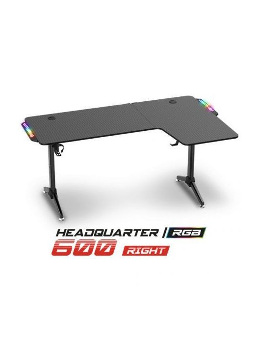 Spirit Of Gamer Headquarter 600 R Gaming Desk Black