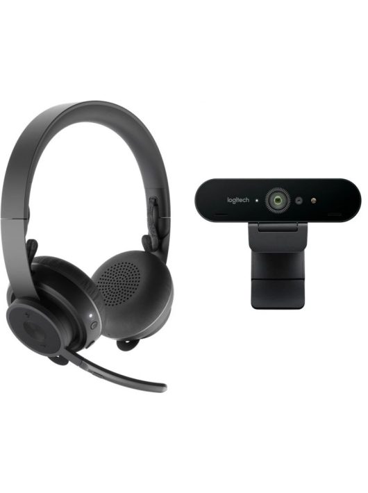 Logitech Zone Wireless Headset (Teams version) + Brio Webcam Black