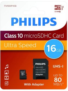 Philips 16GB microSDHC Class10 UHS-I U1 + adapterrel