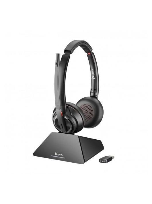 Poly Plantronics Savi 8220 UC USB-A DECT Headset Black