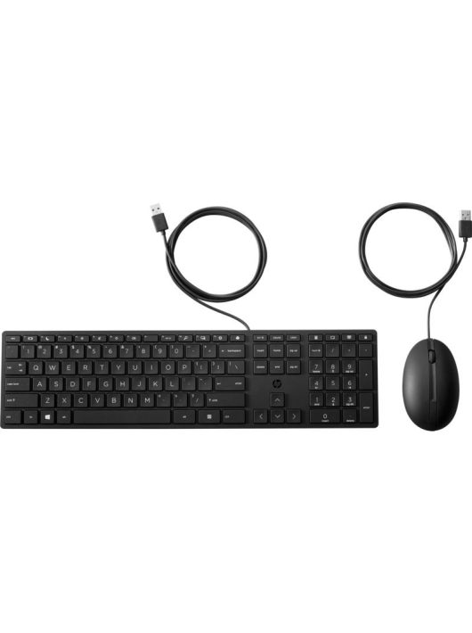 HP 320MK Wired Keyboard and Mouse Black HU