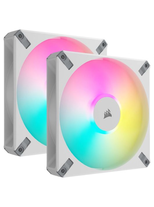 Corsair iCUE AF140 RGB ELITE 140mm PWM Dual Fan Kit White