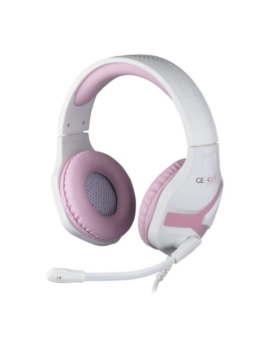 KONIX Mythics Geek Girl Crystal Gaming Headset White/Pink