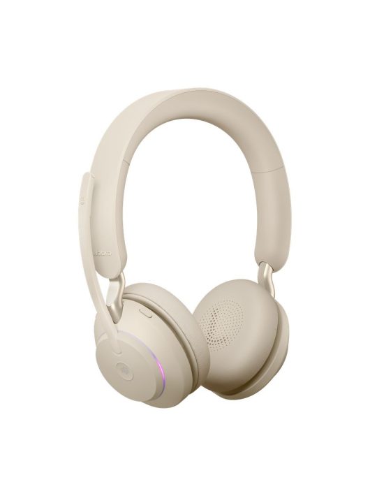 Jabra Evolve2 65 MS Teams Stereo Bluetooth Headset Beige