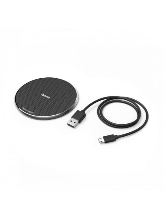 Hama QI-FC10  Wireless Charger 10W Wireless Smartphone Charging Pad Black