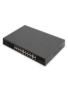   Digitus 16+2 Port 10/100/1000 Mbps + 2 Gigabit SFP PoE Switch