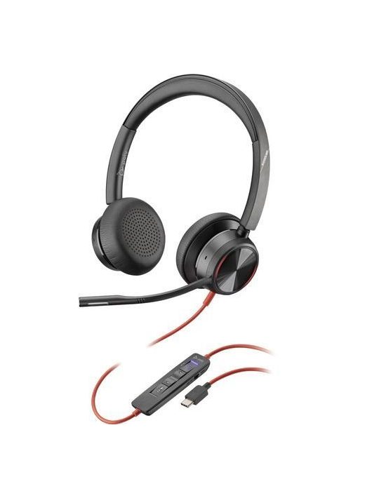 Poly Plantronics Blackwire 8225-M USB-C Headset Black 