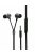 2GO Luxury Zipper-Style In-Ear Stereo Headset Antracit Black