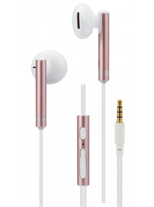 2GO Delux In-Ear Stereo Headset White/Rose Gold