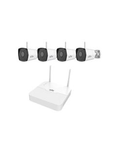   Uniview gyári 2MP-es 4 kamerás WiFi-s csomag (1db NVR és 4db WiFi-s csőkamera 2,8mm fix objektívvel, mikrofonnal)