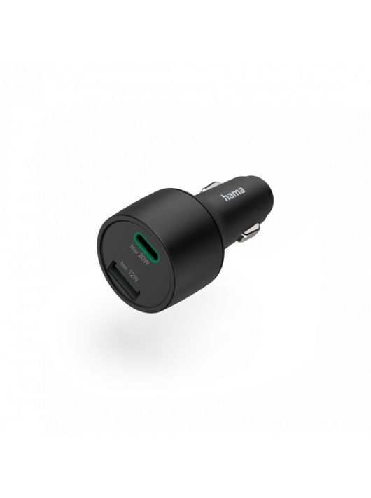 Hama Autós töltő USB A + TYPE-C PD+QC 32W Black