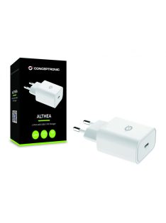   Conceptronic  ALTHEA07W 1-Port 20W USB-C PD Charger Adapter White