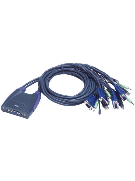 ATEN CS64US 4-Port USB VGA/Audio Cable KVM Switch (0,9m, 1,2m)