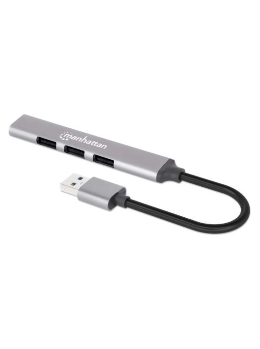 Manhattan 4-Port USB3.0 Gen 1 Hub Space Gray