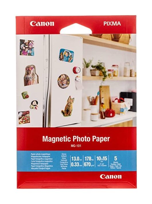 Canon MG-101 Magnetic Photopaper 670g 10x15cm 5db Mágneses Fotópapír