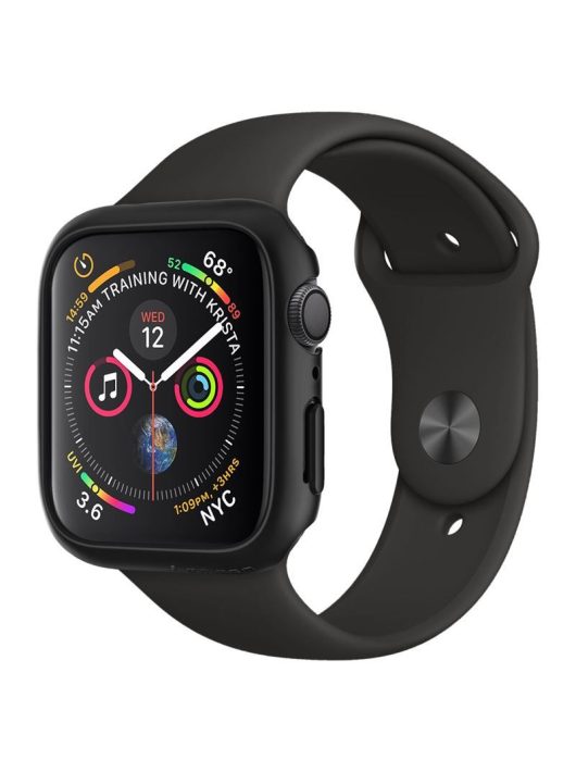 Spigen Thin Fit, black - Apple Watch SE 2022/6/SE/5/4 (44 mm)