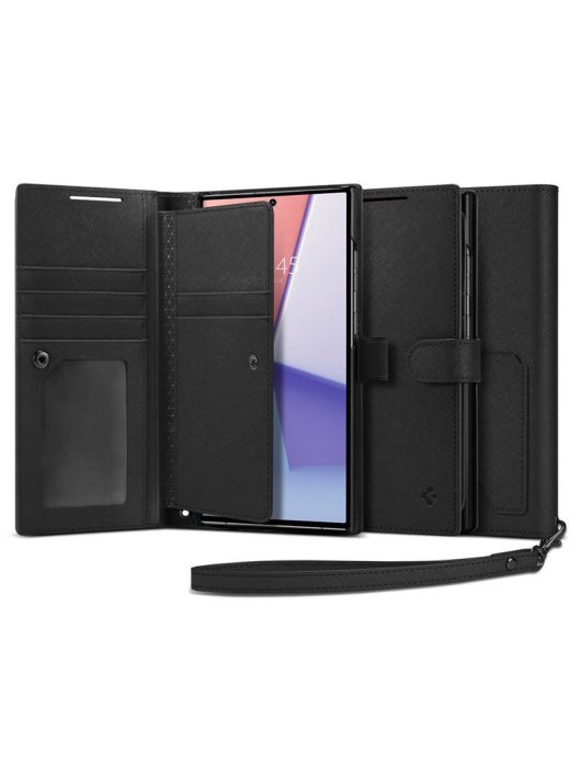 Spigen Wallet S Plus, black - Samsung Galaxy S23 Ultra