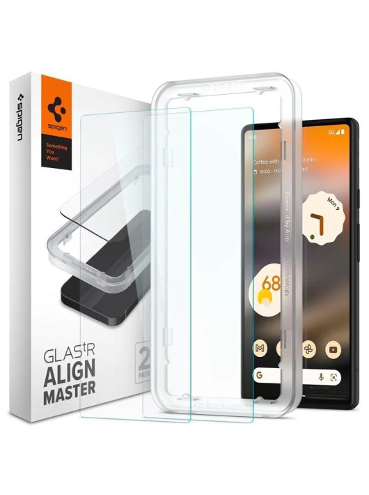 Spigen Glass AlignMaster 2 Pack, clear - Google Pixel 6a