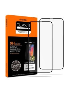 Spigen Glass FC 2 Pack, black - iPhone 11 Pro/XS/X