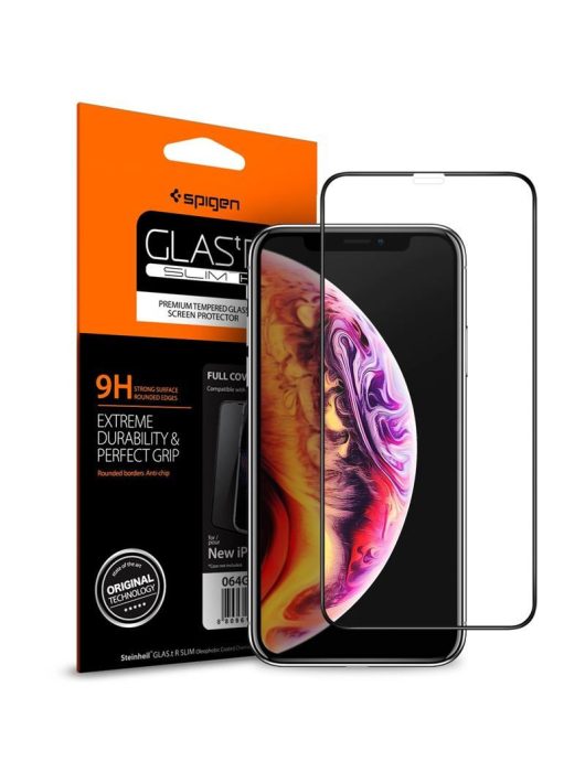 Spigen Glass FC HD, black - iPhone 11/XR