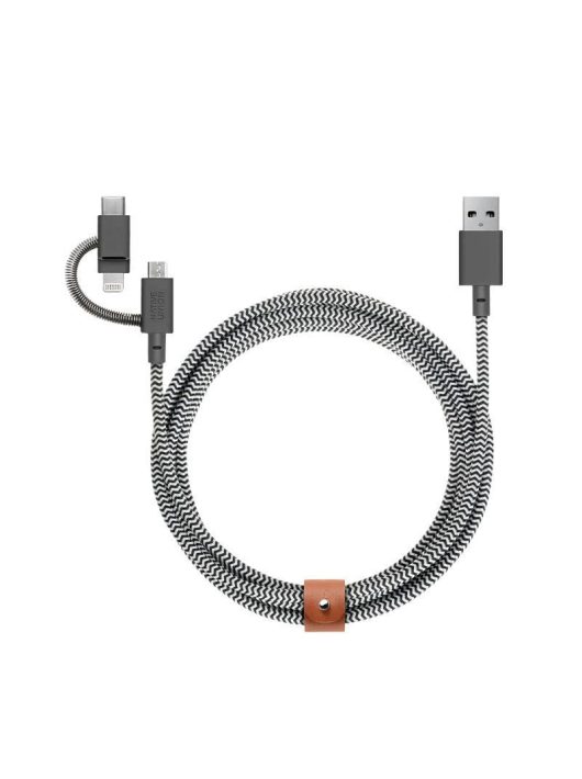 Native Union Belt Universal Cable (USB-C ? Lighting/USB-C) 1.8m, zebra