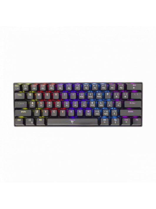 White Shark GK-2022B Shinobi Blue Switches Mechanical 60% Gaming Keyboard Black US