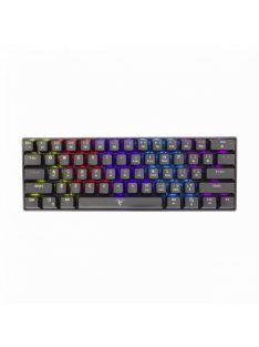   White Shark GK-2022B Shinobi Red Switches Mechanical 60% Gaming Keyboard Black US