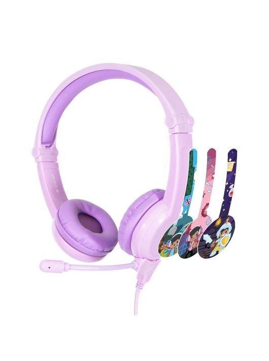 BuddyPhones Galaxy Headset for Kids Purple