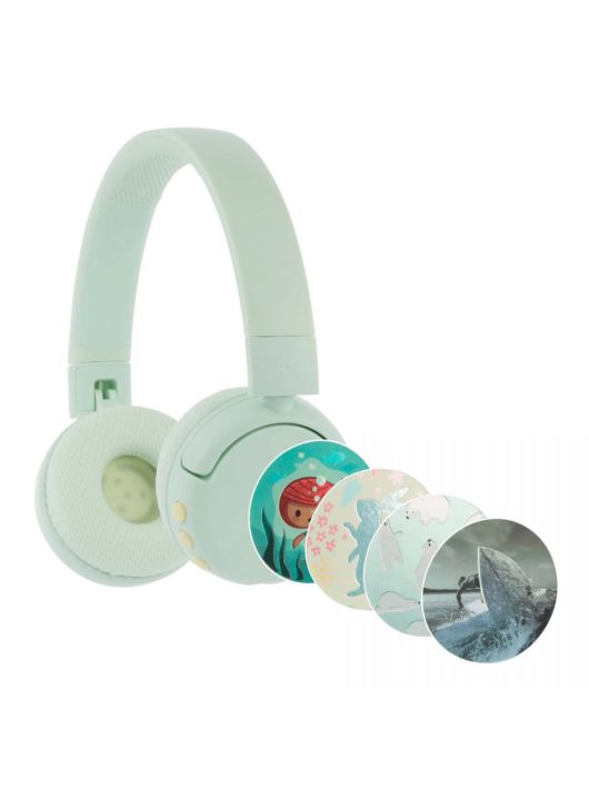 BuddyPhones POP Fun Bluetooth Headset for Kids Green PopFun