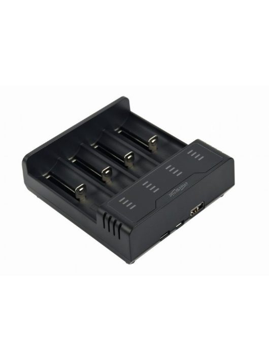 Gembird BC-USB-02 Ni-MH + Li-ion Fast Battery Charger Black