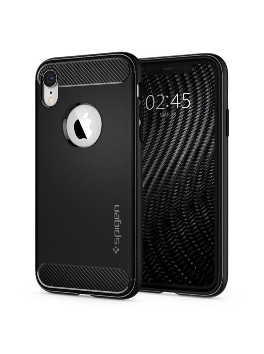 Spigen Rugged Armor, black - iPhone XR