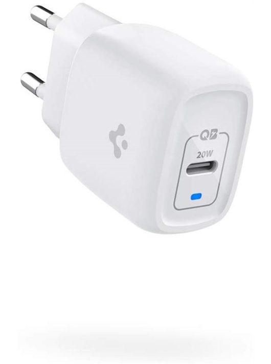 Spigen PowerArc ArcStation Pro Wall Charger White  (GaN/1-Port/ USB-C PD3.0 20W)