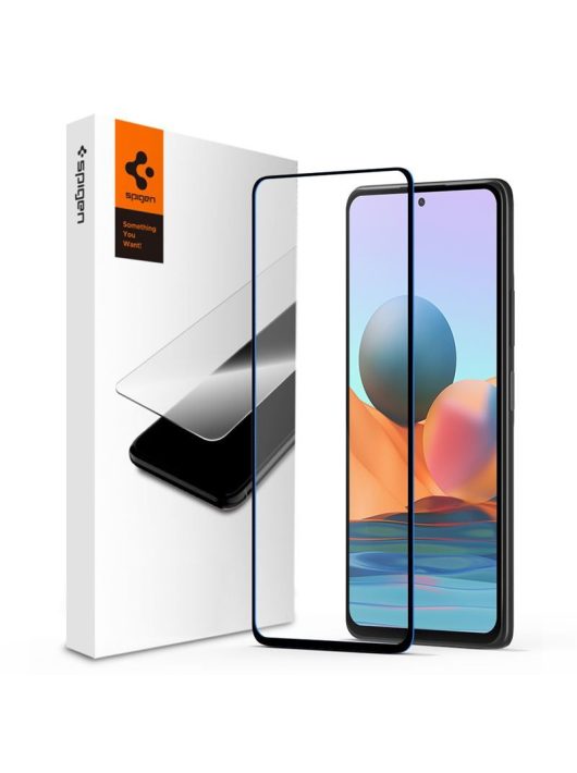 Spigen Glass FC, black - Xiaomi Redmi Note 10 Pro