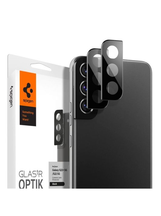 Spigen Glas.tR Optik 2 Pack, black - Samsung Galaxy S22/S22+