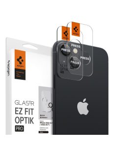   Spigen Glass EZ Fit Optik Pro 2 Pack, black - iPhone 15/15 Plus/14/14 Plus