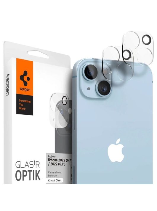 Spigen Glass Optik 2 Pack, clear - iPhone 14/iPhone 14 Plus