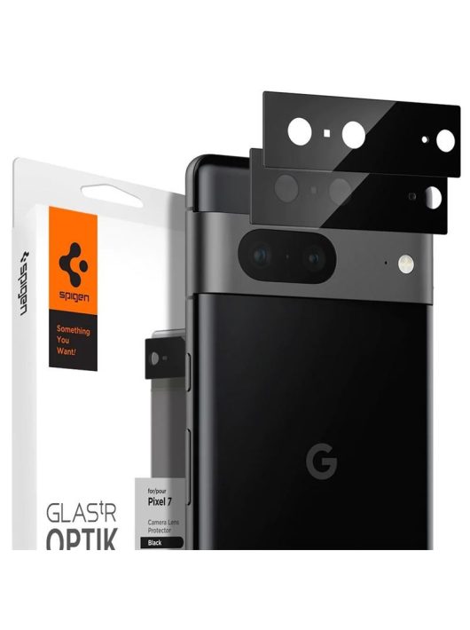 Spigen Glass Optik 2 Pack, black - Google Pixel 7